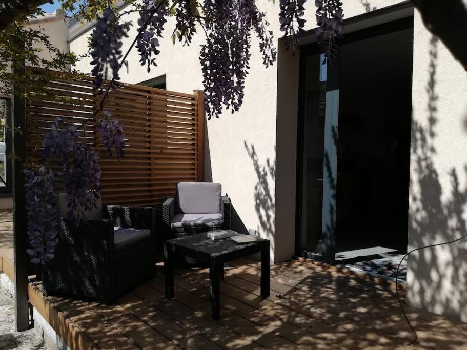 Studio Confortable Dans Villa, Terrasse, Clim Montpellier Exterior photo